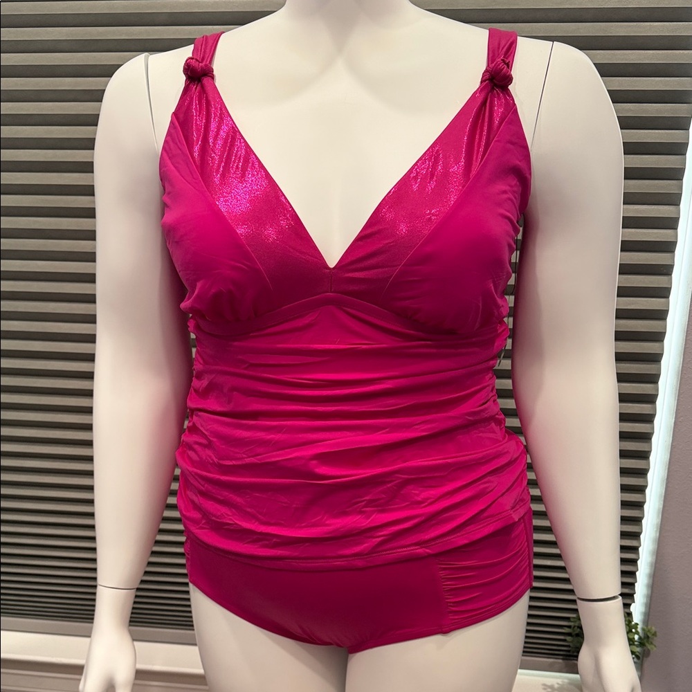 Mynah Fuchsia 2-Piece Swim Tankini & bikini